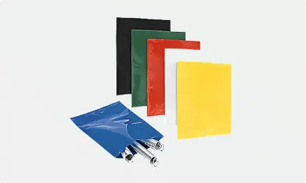 2 Mil Colored Flat Poly Bags