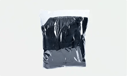 2 Mil Suffocation Warning Flat Poly Bags