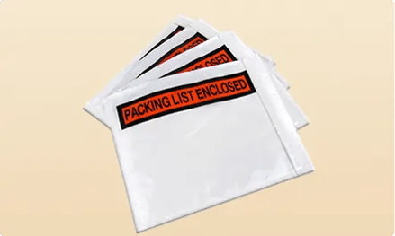 Packing List Enclosed Envelopes