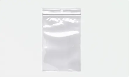 Reclosable Poly Bags With Hang Holes