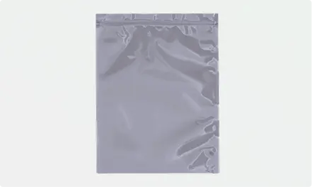 Unprinted Reclosable Static Shielding Bags