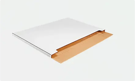 White Jumbo Fold Over Mailer Boxes
